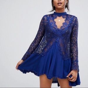 NWT Free People Tell Tale Lace Tunic Dress
